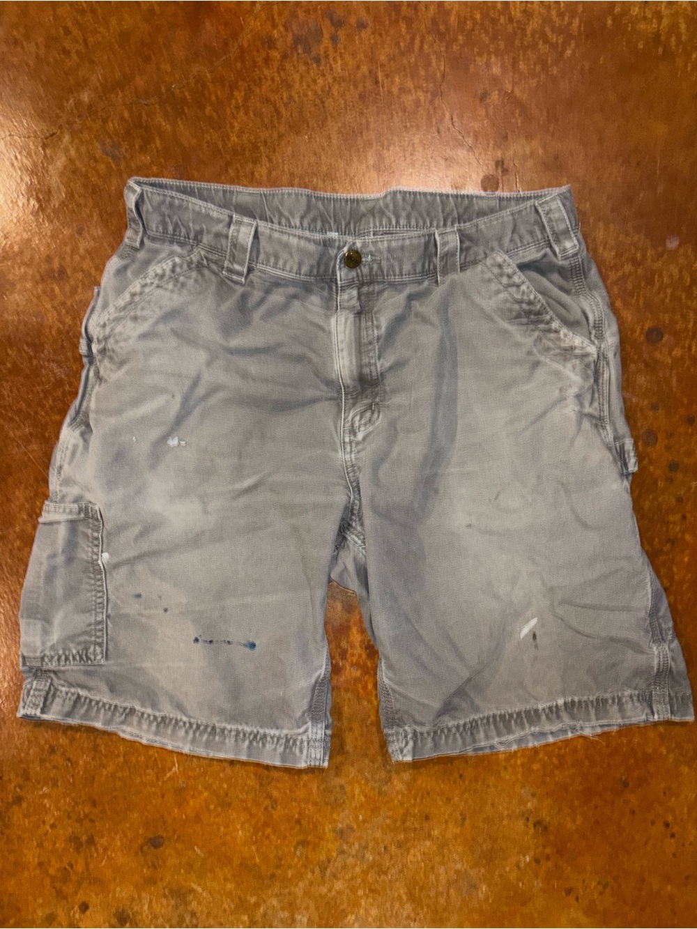 Carhartt Gray Men's Cargo Shorts with Utility Pockets